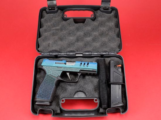 Sig Sauer, P365, XMacro, Striker Fired, Semi-automatic, Polymer Framed Pistol, Sub-Compact, 9MM, 3.7" Barrel, Nitron Finish, Galactic June Bug, XRAY3 Day/Night Sights, Optic Ready, 17 Rounds, 2 Magazines, X-Macro, 810105518498, SIG-FFL-365XCA-9-JUNEBUG, RTG Parts