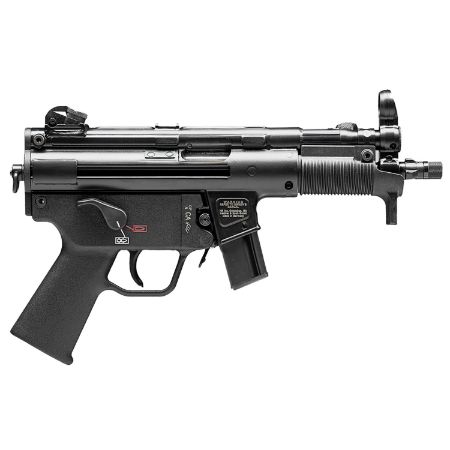 HK SP5K-PDW With Free Side Folding Brace, Heckler & Koch, SP5K, Pistol, Semi-automatic, 9MM, Threaded Barrel, Steel Receiver, Black, Polymer Pistol Grip, Iron Sights, 2x 10rd Mags, Ambidextrous, 642230261808, FFL-HKK-81000482, RTG Parts