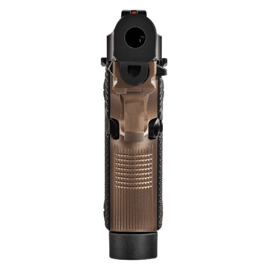 Beretta, 80X Cheetah, Tactical Bronze, Semi-automatic, Double Action/Single Action, Compact, Metal Frame Pistol, 380 ACP, 4.4" Threaded Barrel with Compensator, Fiber Optic Sights, Manual Safety, Black Slide with Bronze Frame, 15 Rounds, 3 Magazines, 082442988962, FFL-BERETTA-J80XTACLED15, RTG Parts