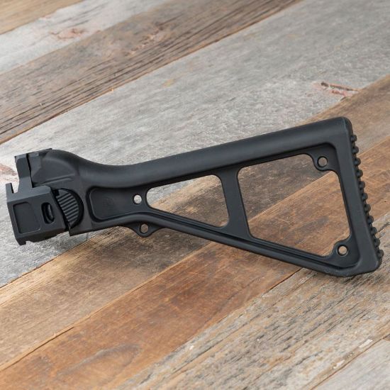 HB Industries, MP5 Stock Retrofit Assembly, Side Folding, For CZ Scorpion 3+, Black, HBI-10523-21, RTG Parts