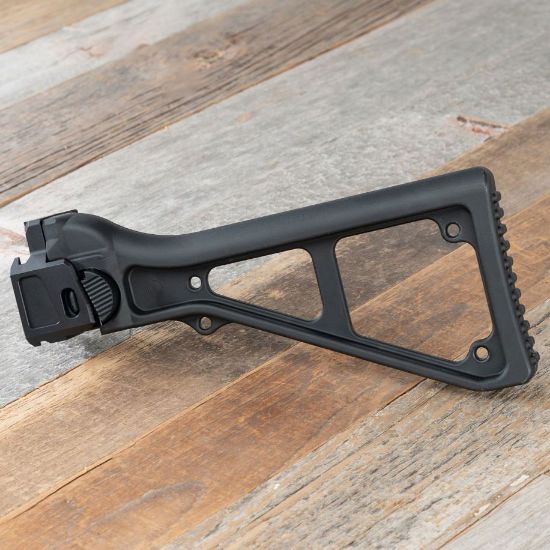HB Industries, MP5 Stock Retrofit Assembly, Side Folding, For CZ Scorpion Evo, Black, HBI-10522-21, RTG Parts