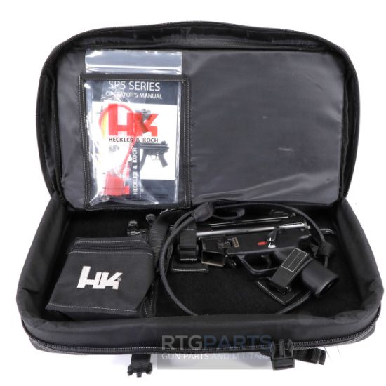 HK SP5K-PDW With Free Side Folding Brace, Heckler & Koch, SP5K, Pistol, Semi-automatic, 9MM, Threaded Barrel, Steel Receiver, Black, Polymer Pistol Grip, Iron Sights, 2x 10rd Mags, Ambidextrous, 642230261808, FFL-HKK-81000482, RTG Parts