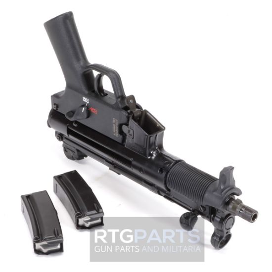 HK SP5K-PDW With Free Side Folding Brace, Heckler & Koch, SP5K, Pistol, Semi-automatic, 9MM, Threaded Barrel, Steel Receiver, Black, Polymer Pistol Grip, Iron Sights, 2x 10rd Mags, Ambidextrous, 642230261808, FFL-HKK-81000482, RTG Parts