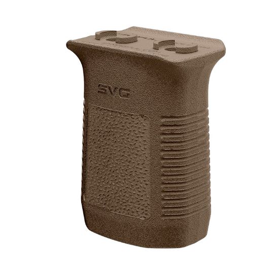 Magpul, Short Vertical Grip, FDE, Fits Octagonal Aluminum M-LOK Handguards, 2 Slots, Matte Finish, Flat Dark Earth, 840815151210, MP-MAG1567-FDE, RTG Parts