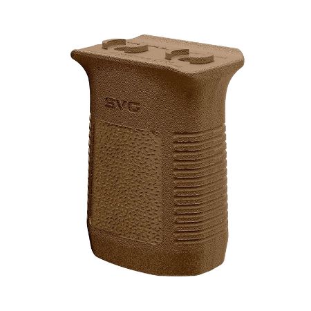Magpul, Short Vertical Grip, MCB, Fits Octagonal Aluminum M-LOK Handguards, 2 Slots, Matte Finish, Medium Coyote Brown, 840815151326, MP-MAG1567-MCB, RTG Parts