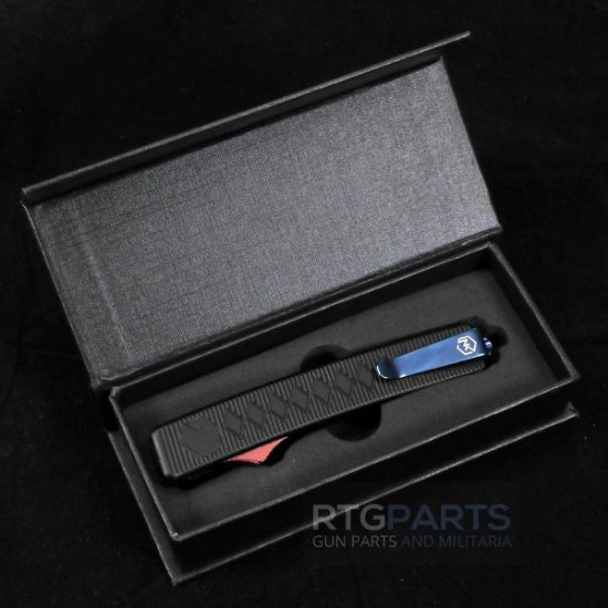 Picture of NORMANDY KNIVES SHOGUN DAMASCUS OTF AUTO KNIFE 3.5" BLACK