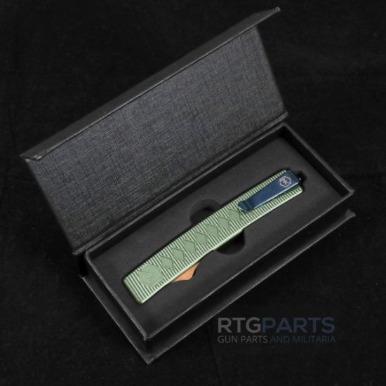 Picture of NORMANDY KNIVES SHOGUN DAMASCUS OTF AUTO KNIFE 3.5" GREEN