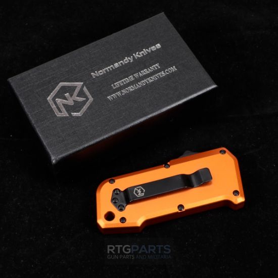 Picture of NORMANDY KNIVES OCCAM'S OTF, AUTOMATIC RAZOR KNIFE, ORANGE