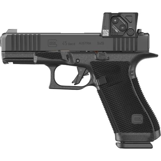 GLOCK, 45 GEN 6 COA, Semi-automatic, Striker Fired, Polymer Frame Pistol, Full Size, 9MM, 4.02" Barrel, DLC Finish, Fixed Sights, Aimpoint COA Optic, 17 Rounds, 3 Magazines, 764503068331, FFL-GLOCK-P64550B03DC8A3, RTG Parts