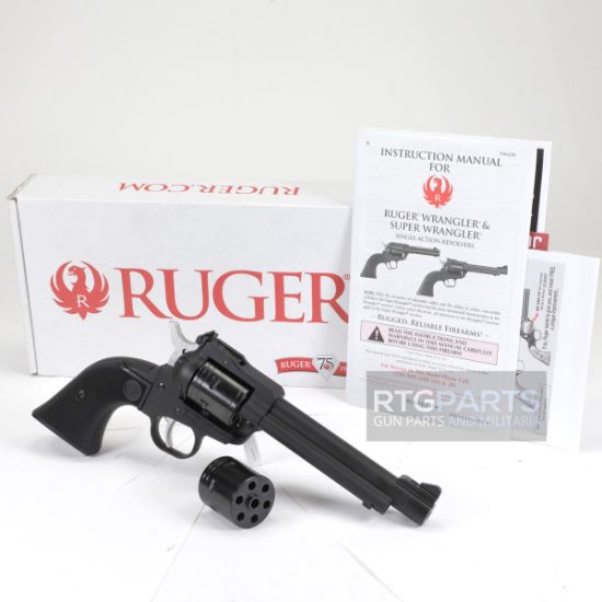 Ruger, Super Wrangler Revolver, Single Action Only, Includes two 6rd Cylinders for .22LR & .22WMR, 5.5" Barrel, Black, Like new condition, Just one available, FFL-J1-C-1483, RTG Parts