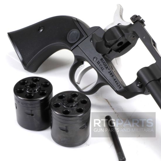 Ruger, Super Wrangler Revolver, Single Action Only, Includes two 6rd Cylinders for .22LR & .22WMR, 5.5" Barrel, Black, Like new condition, Just one available, FFL-J1-C-1483, RTG Parts