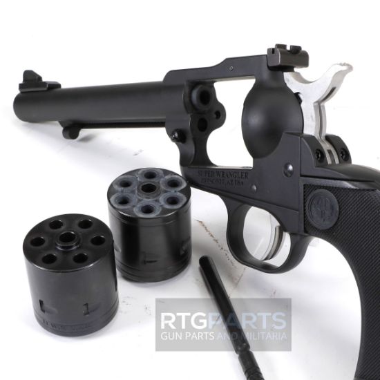 Ruger, Super Wrangler Revolver, Single Action Only, Includes two 6rd Cylinders for .22LR & .22WMR, 5.5" Barrel, Black, Like new condition, Just one available, FFL-J1-C-1483, RTG Parts
