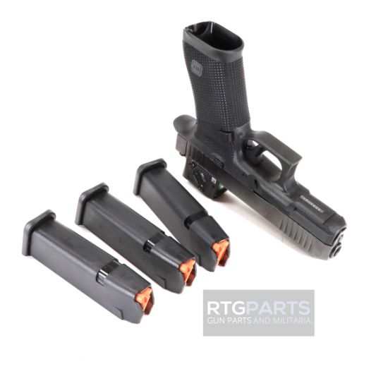 GLOCK, 45 GEN 6 COA, Semi-automatic, Striker Fired, Polymer Frame Pistol, Full Size, 9MM, 4.02" Barrel, DLC Finish, Fixed Sights, Aimpoint COA Optic, 17 Rounds, 3 Magazines, 764503068331, FFL-GLOCK-P64550B03DC8A3, RTG Parts