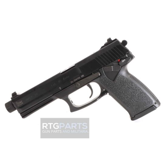 Heckler & Koch, Mark 23, Double Action/Single Action, Semi-automatic, Polymer Frame Pistol, Full Size, 45 ACP, 5.87" Barrel, Threaded Barrel, Matte Finish, Black, 3 Dot Sights, Decocker and Ambidextrous Safety, 12 Rounds, 2 Magazines, Ambidextrous, 642230261587, FFL-HKK-81000078, RTG Parts