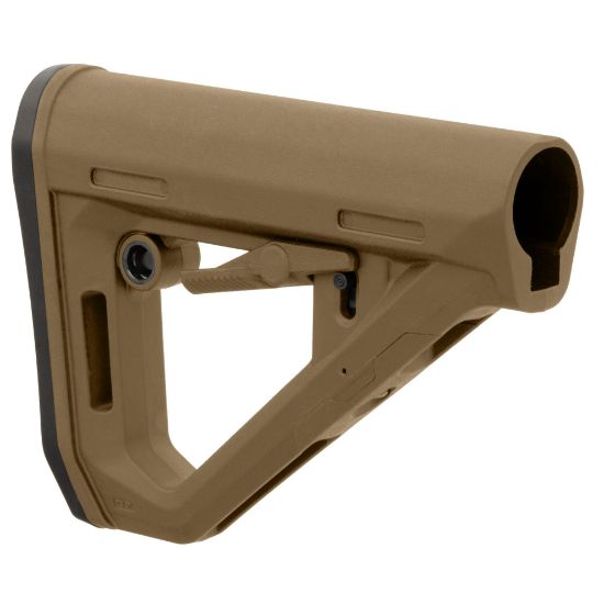 Magpul Industries, DT Carbine Stock, Fits AR-15 Mil-Spec Buffer Tubes, Matte Finish, MCB, Medium Coyote Brown, 840815150824, MP-MAG1242-MCB, RTG Parts