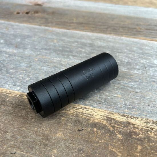 HB Industries, Blast Shield, 4" Length, 9mm, 1/2x28 Mounting Interface, Black, Made in the USA, HB Industries, MAG-10618-01, RTG Parts