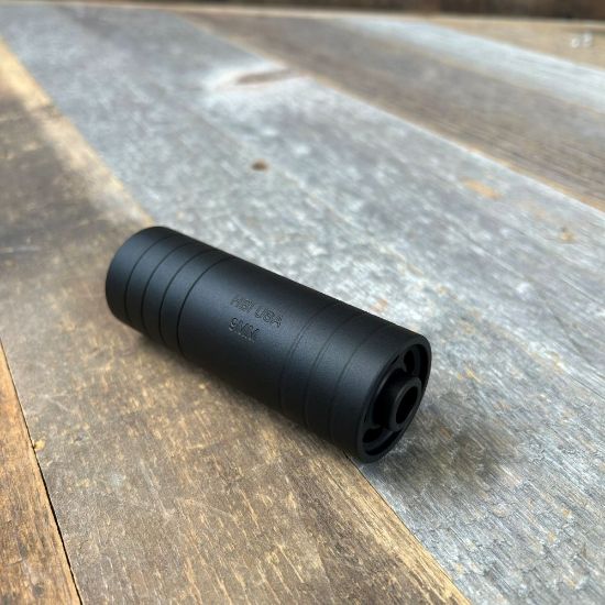 HBI Blast Shield, 4" Length, 9mm, 3-Lug Mounting Interface, Black, Made in the USA, HB Industries, MAG-10616-01, RTG Parts