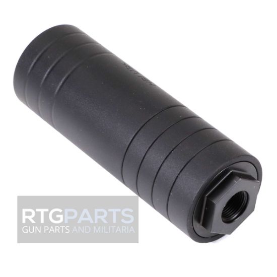 Picture of HBI 4" BLAST SHIELD, 9MM, 1/2X28, BLACK