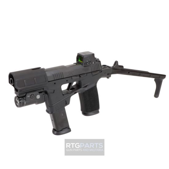 Sig Sauer, P365 Flux Sentry Kit, 9mm, Rapid Deploying Stabilizing Brace, Romeo-X Red Dot, Holster and Four Magazines 3x17rd & 1x25rd, 798681726233, FFL-SIG-365FLUX-9-BXR3-RXSL-TACKIT, RTG Parts