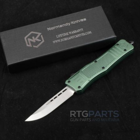 Picture of NORMANDY KNIVES GRIFFIN ULTRALIGHT OTF AUTO KNIFE 3" GREEN