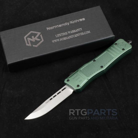 Picture of NORMANDY KNIVES GRIFFIN ULTRALIGHT OTF AUTO KNIFE 3" GREEN