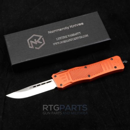 Picture of NORMANDY KNIVES GRIFFIN ULTRALIGHT OTF AUTO KNIFE 3" ORANGE