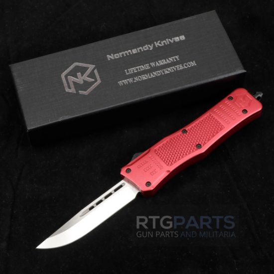 Picture of NORMANDY KNIVES GRIFFIN ULTRALIGHT OTF AUTO KNIFE 3" RED