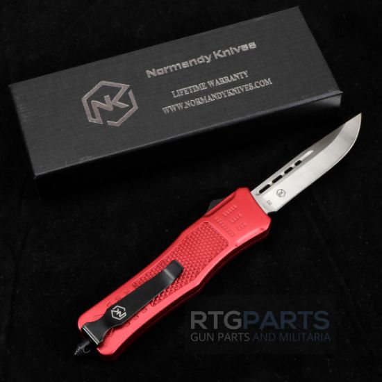 Picture of NORMANDY KNIVES GRIFFIN ULTRALIGHT OTF AUTO KNIFE 3" RED