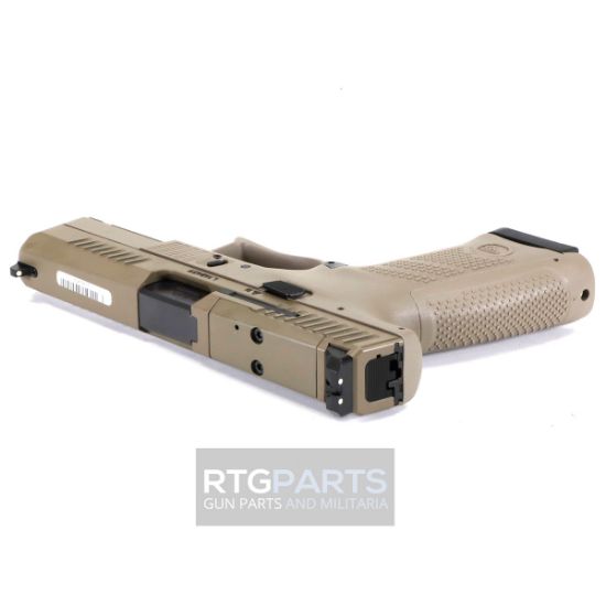 CZ P-10C OR FDE, Optic Ready, Compact, 9MM, 4.02" Barrel, Flat Dark Earth Finish, Polymer Frame, Ambidextrous, 15rd Magazine, Bundeswehr Pistol, New German Army Sidearm, 806703915777, FFL-CZ-91577, RTG Parts
