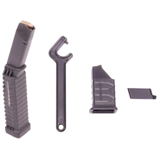 Schmeisser, Glock, Magazine, S50 Window MLE, 9mm, 50rd, Black, ATI, 810113114910, MAG-M9MMS50WMLE, RTG Parts