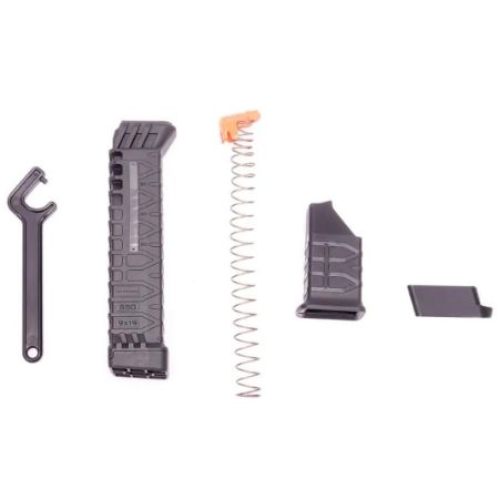 Schmeisser, Glock, Adapter Kit, S50 Window MLE, 9mm, 50rd, Black, ATI, 4251366503063, MAG-M9MMS50ADPT, RTG Parts