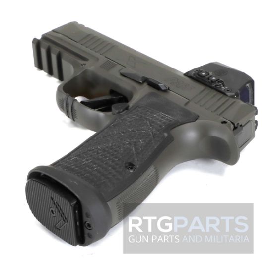 Sig Sauer, P365 AXG LEGION, Striker Fired, Semi-automatic, Metal Frame Pistol, Sub-Compact, 9MM, 3.1" Barrel, Cerakote Finish, Legion Gray, AXG Grip Module, G10 Grips, XRAY3 Day/Night Sights, Romeo-X SIG-LOC Compact Optic, Slide Integrated Expansion Chamber, 17 Rounds, 3 Magazines, Xmacro, 798681725236, FFL-SIG-365AXGCA-9-LEGION-RXSL, RTG Parts