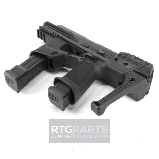 Sig Sauer, P320 FLUX TACOPS, Striker Fired, Semi-automatic, Polymer Frame Pistol, Full Size, 9MM, 5.5" Threaded Barrel, 1/2X28 Thread Pitch, Nitron Finish, Black, X-RAY3 Day/Night Sights, Stabilizing Brace, Flared Magwell, Picatinny Optic Mounting System, 4 Magazines, (2)-30 Round and (2)-21 Round Steel Magazines, 798681716944, FFL-SIG-320FLUX-9-TACOPS-TB, RTG Parts