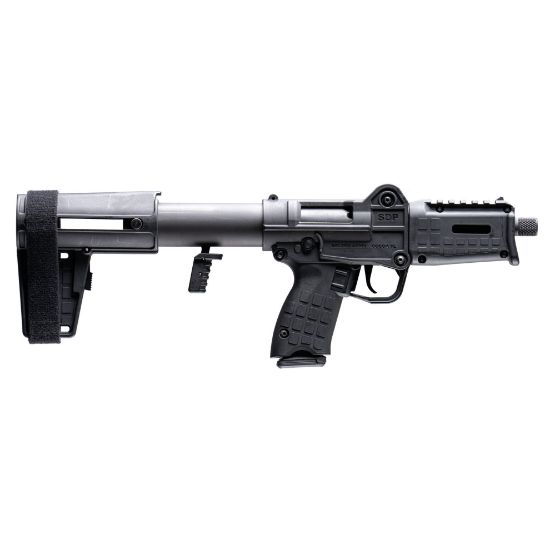 Kel-Tec, SUB-SDP, Sub Nub, Semi-automatic, Folding, 9MM, 6" Threaded Barrel, Threaded 1/2x28", Pistol Brace, 1 Magazine, 17 Rounds, 640832012453, FFL-KELTEC-SDP9BLK, RTG Parts