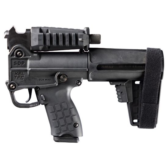 Kel-Tec, SUB-SDP, Sub Nub, Semi-automatic, Folding, 9MM, 6" Threaded Barrel, Threaded 1/2x28", Pistol Brace, 1 Magazine, 17 Rounds, 640832012453, FFL-KELTEC-SDP9BLK, RTG Parts