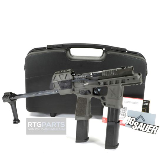 Sig Sauer, P320 Flux Legion, 9mm, Two 30rd Mags, Case, Spring Loaded Retractable Brace, 798681703326, FFL-SIG-320-FLUX-9-LEGION, RTG Parts