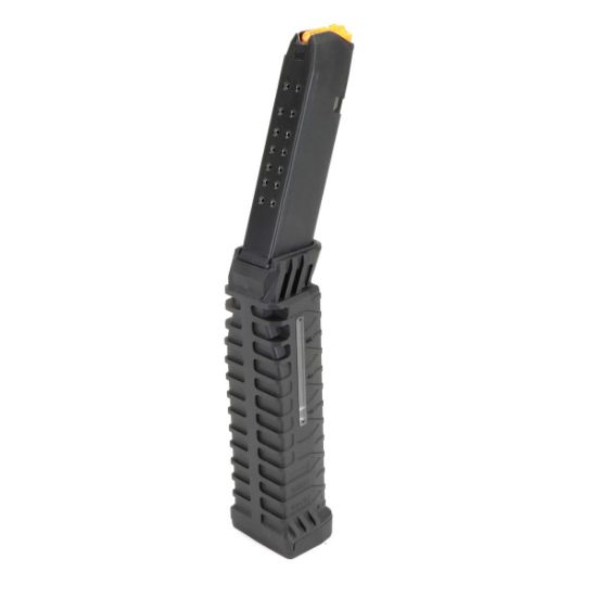 Schmeisser, Glock, Magazine, S50 Window MLE, 9mm, 50rd, Black, ATI, 810113114910, MAG-M9MMS50WMLE, RTG Parts
