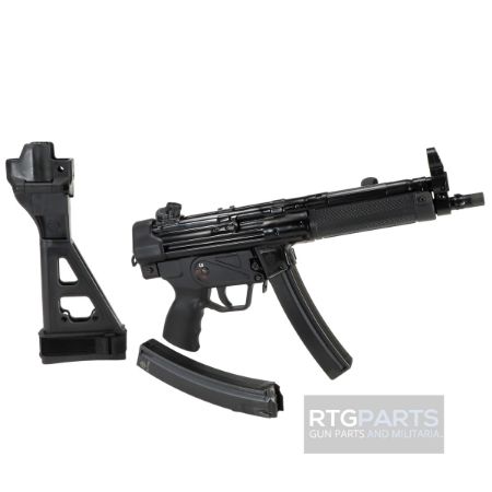 Military Arms Corporation, MAC 5 Package with Brace, Semi-automatic Pistol, 9MM, 8.9" Threaded/Tri Lug Barrel, Matte Finish, Black, 30 Rounds, 2 Magazines, Includes Sling, Flash Hider, and Cleaning Kit, 723551446089, FFL-MAC-12750004, RTG Parts