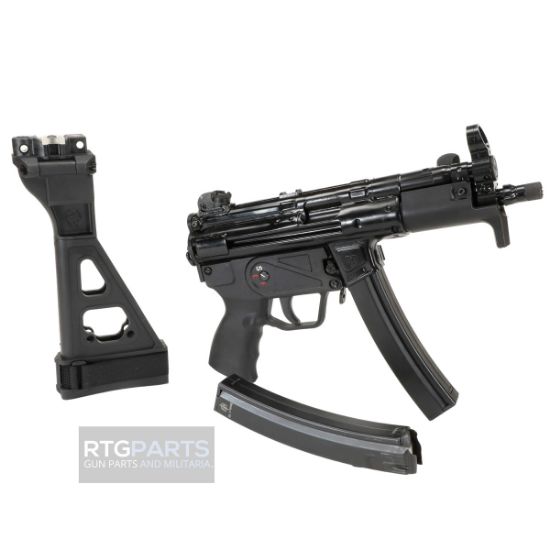 Military Arms Corporation, MAC 5K Package with Brace, Semi-automatic Pistol, 9MM, 8.9" Threaded/Tri Lug Barrel, Matte Finish, Black,  2 30rd Magazines, Includes Sling, Flash Hider, and Cleaning Kit, MAC5K, MAC-5K, 723551446263, FFL-MAC-12750005, RTG Parts