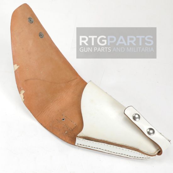 Belgian Made, Browning Hi-Power, White Police Holster, Large Frame Pistol, Used VG, MIS-BIN-TBD-184, RTG Parts