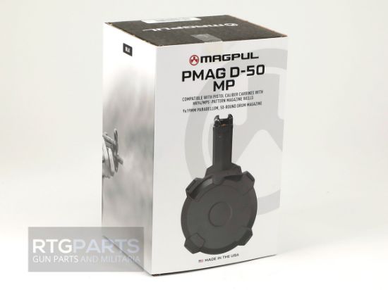 PMAG D-50 MP5 9mm 50rd Drum New, Magpul, SP5, SP5K, MP5K, HK94, SP89, 840815132226, MP-MAG1181-BLK, RTG Parts