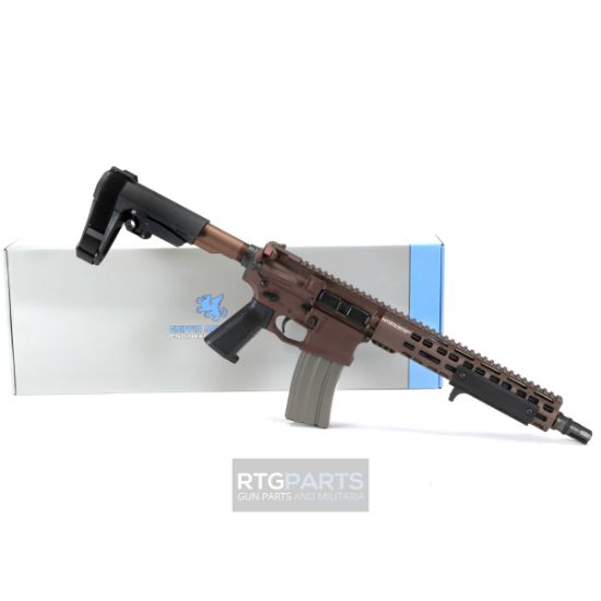 Griffin Armament, MK2 CQB, Fully Ambidextrous, Semi-Automatic, AR Pistol, 223W, 11.5" Barrel, Terra Brown Finish, FDE, Flat Dark Earth, Pistol Stabilizing Brace, Full Length M-LOK Handguard, Picatinny Rail, 30 Rounds, 1 Magazine, Ambi Lower, 631465972207, FFL-GRIFFIN-MK2CQB223W115PFDE-W, RTG Parts