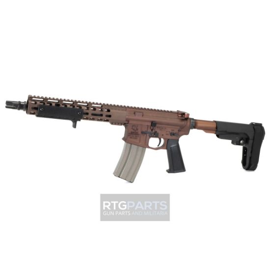 Griffin Armament, MK2 CQB, Fully Ambidextrous, Semi-Automatic, AR Pistol, 223W, 11.5" Barrel, Terra Brown Finish, FDE, Flat Dark Earth, Pistol Stabilizing Brace, Full Length M-LOK Handguard, Picatinny Rail, 30 Rounds, 1 Magazine, Ambi Lower, 631465972207, FFL-GRIFFIN-MK2CQB223W115PFDE-W, RTG Parts