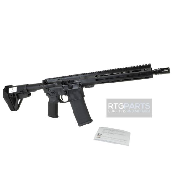 Colt's Manufacturing, M4 Pistol, Semi-automatic, AR Pistol, 5.56 NATO, 11.5" Barrel, Anodized Finish, Black, SBA5 Pistol Stabilizing Brace, Full Length M-LOK Handguard, Picatinny Rail, 30 Rounds, 1 Magazine, 098289002006, FFL-M4P6933, RTG Parts