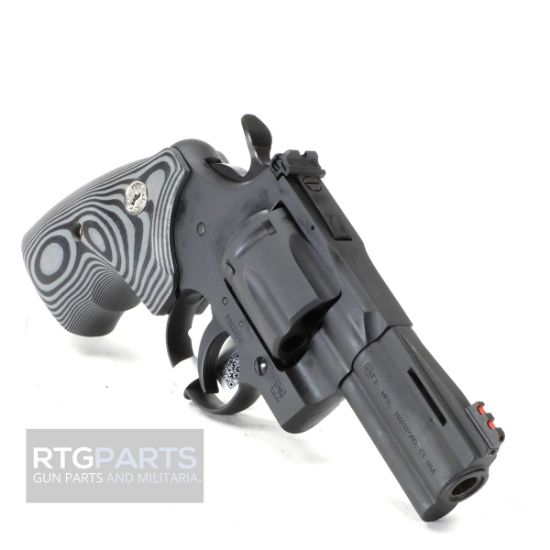 Colt Python Combat Elite, Revolver, Double Action/Single Action, 357 Magnum, 3" Barrel, Matte Blued Finish, Black, G10 Black Grips, Adjustable Rear Sight, Red Fiber Optic Front Sight, 6 Rounds, Colt's Manufacturing, 098289003652, FFL-COLT-PYTHON-BM3FO, RTG Parts