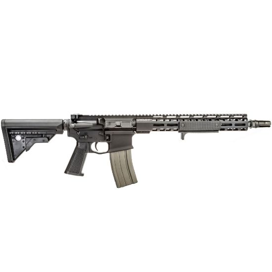 Griffin Armament, MK2 Patrol, Fully Ambidextrous, Semi-Automatic, AR Rifle, 223W, 13.9" Barrel with Pinned & Welded Flash Hider making 16", Black Finish, Full Length M-LOK Handguard, Picatinny Rail, 30 Rounds, 1 Magazine, 689396840614, FFL-GRIFFIN-MK2PATROL139-W, RTG Parts