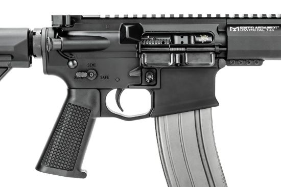 Griffin Armament, MK2 Patrol, Fully Ambidextrous, Semi-Automatic, AR Rifle, 223W, 13.9" Barrel with Pinned & Welded Flash Hider making 16", Black Finish, Full Length M-LOK Handguard, Picatinny Rail, 30 Rounds, 1 Magazine, 689396840614, FFL-GRIFFIN-MK2PATROL139-W, RTG Parts