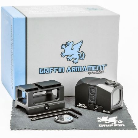 Griffin Armament, Micro Sight, Green Dot, Acro Foot Print, Black, 608870863406, GRIFFIN-GMS3G, RTG Parts