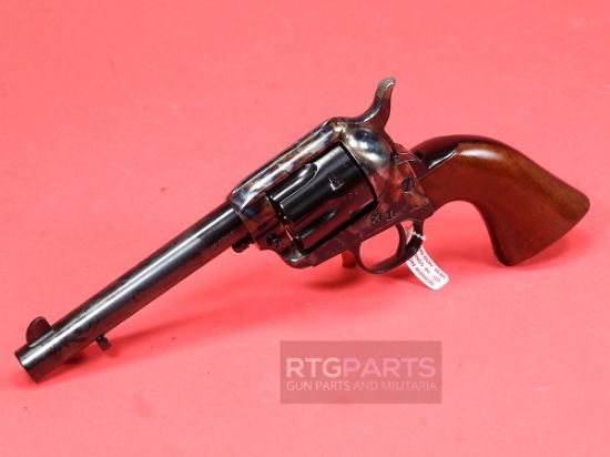 Cimarron, 1851, Man With No Name, Revolver, Single Action, 45LC, 5.5" Barrel, Steel Frame, Case Hardened Finish, Fixed Sights, Wood Grips with Rattlesnake, 6 Rounds, 844234128655, FFL-CIM-MP411SSI01, RTG Parts