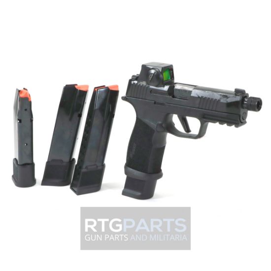 Sig Sauer, P365 XMACRO, Striker Fired, Semi-automatic, Sub-compact, Polymer Frame Pistol, 9MM, 4.3" Threaded Barrel, 1/2X28 Thread Pitch, Matte Finish, Black, Sig LXG Grip, Romeo-X SIG-LOC Compact Optic, X-RAY3 Day/Night Sights, 21 Rounds, 4 Magazines, X-Macro, Tacops, 798681731398, FFL-SIG-365XCA-9-BTAC-TBRXSL, RTG Parts